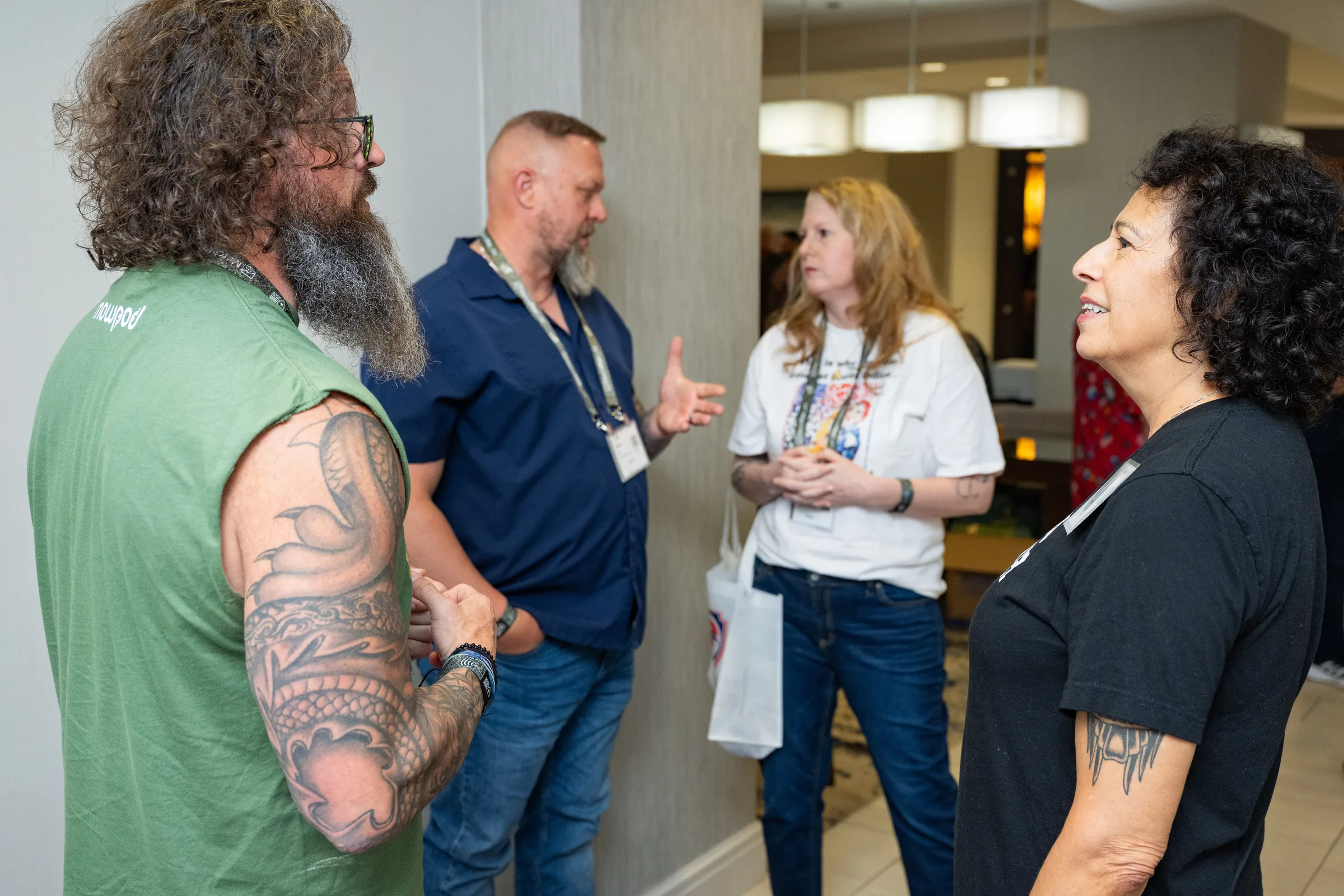 Attendees at Military Creator Con