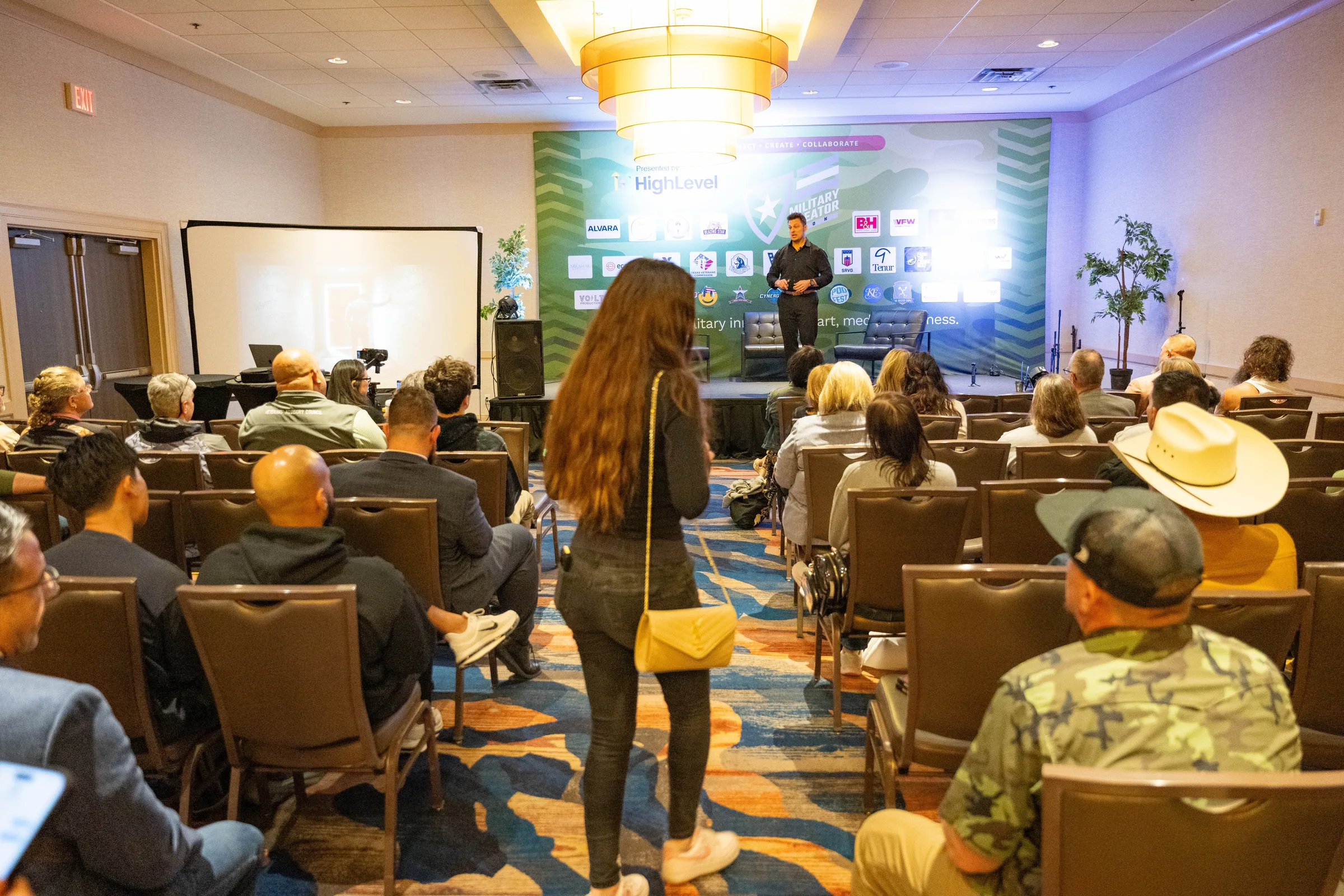 Attendees at Military Creator Con