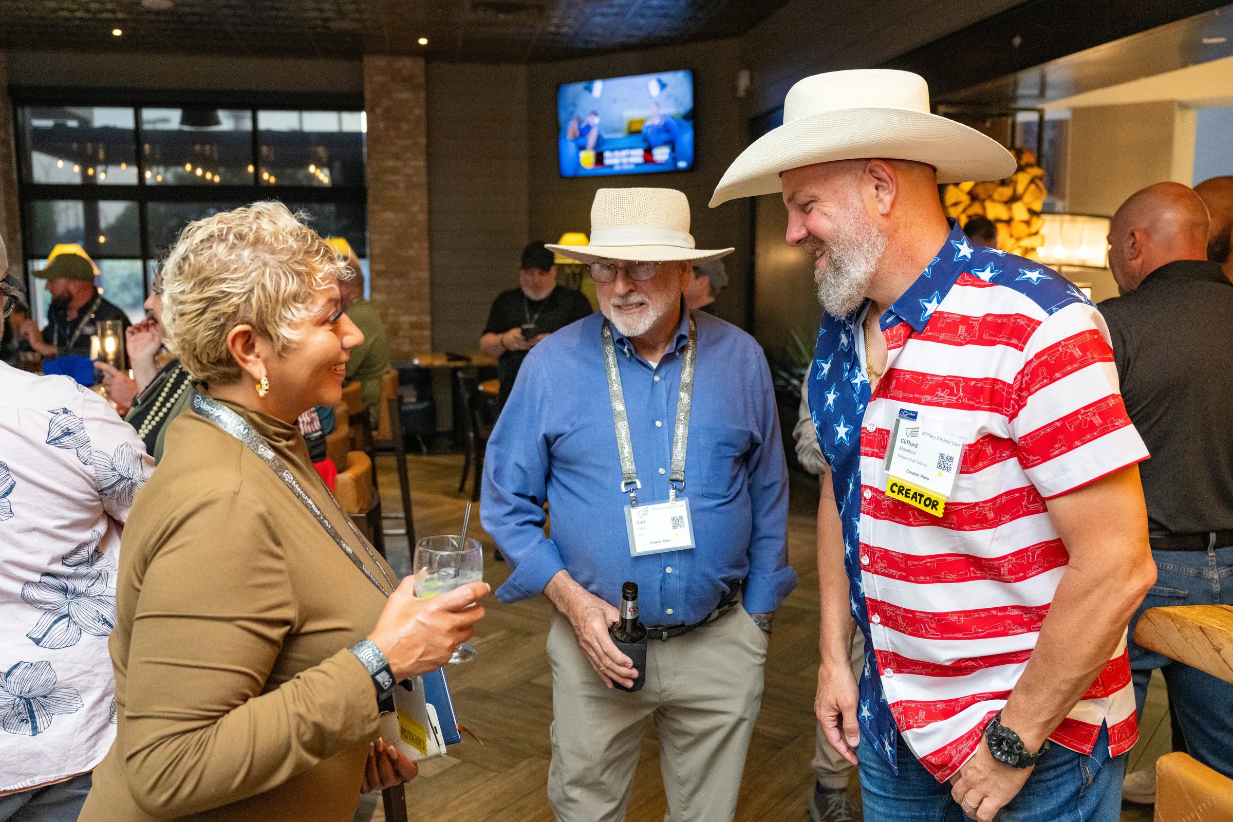 Attendees at Military Creator Con