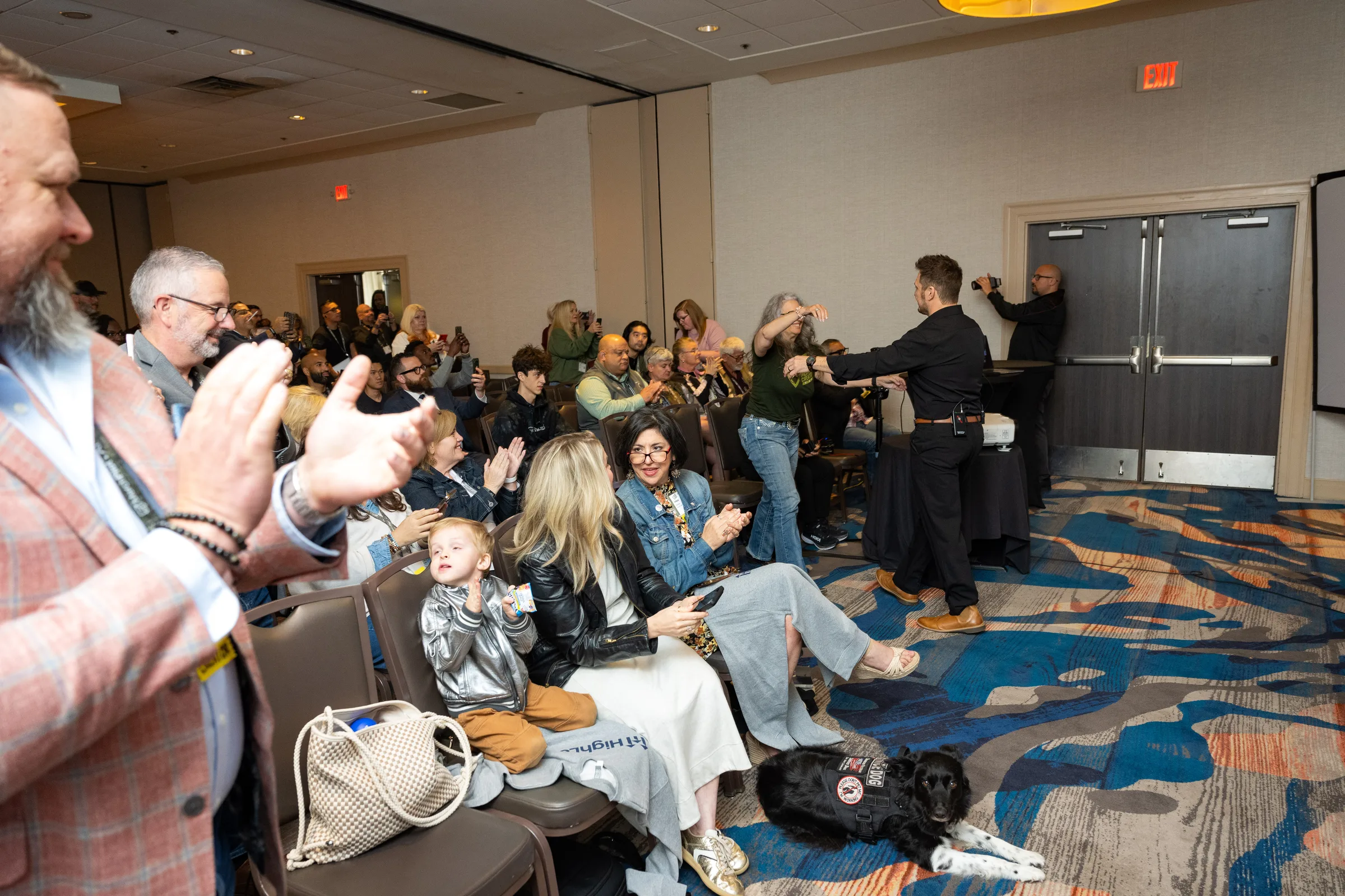 Attendees at Military Creator Con
