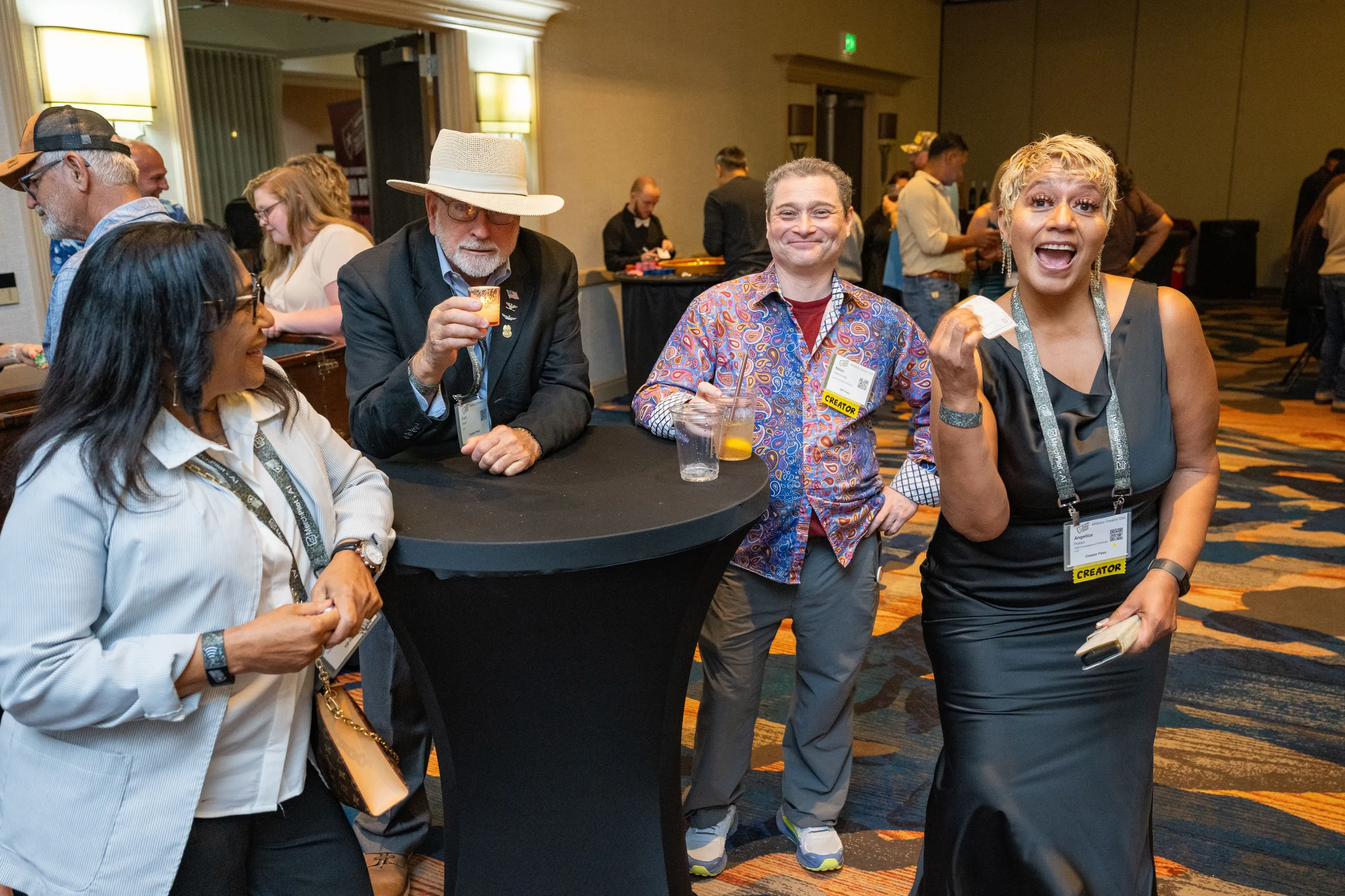 Attendees at Military Creator Con